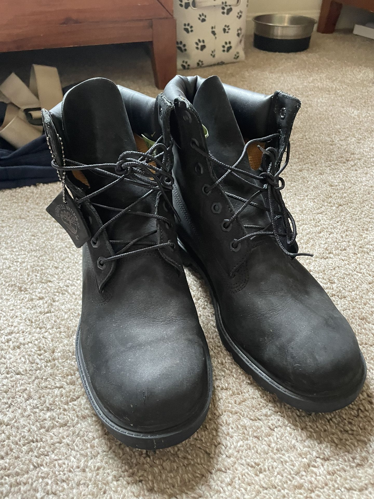 All Black Timberland Boots