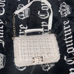 white purse