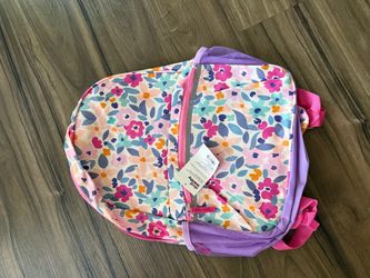 Deal Worthy Kids Floral Backpack with Lunch Bag
