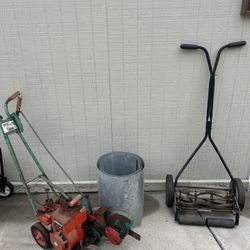 Power trim Edger and Craftsman Push mower