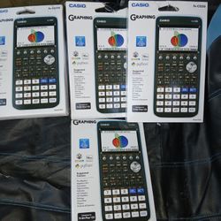 4 Casio fx-CG Graphing Calculators 