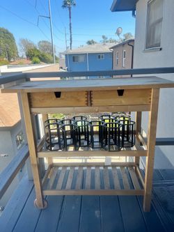 Wood Kitchen Cart & Island