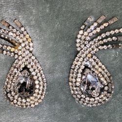 Vintage Rhinestone Clip-on Earrings