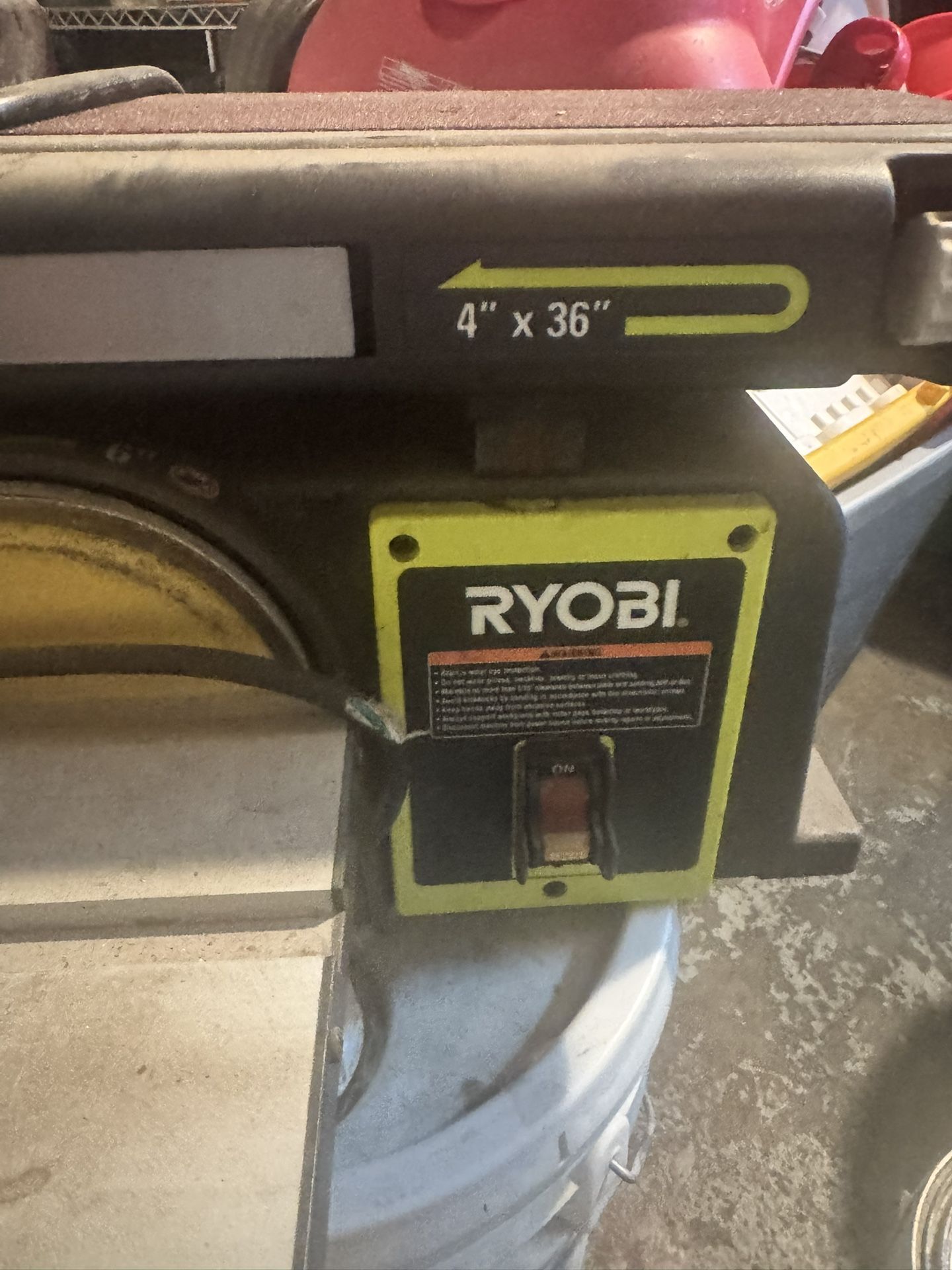 Ryobi 4" x 36" Belt & 6" Disc Sander