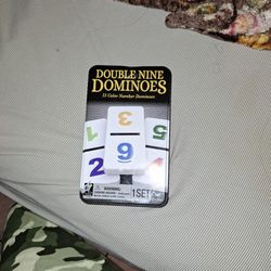 Double Nine Dominoes, 55 Color Number Dominoes 