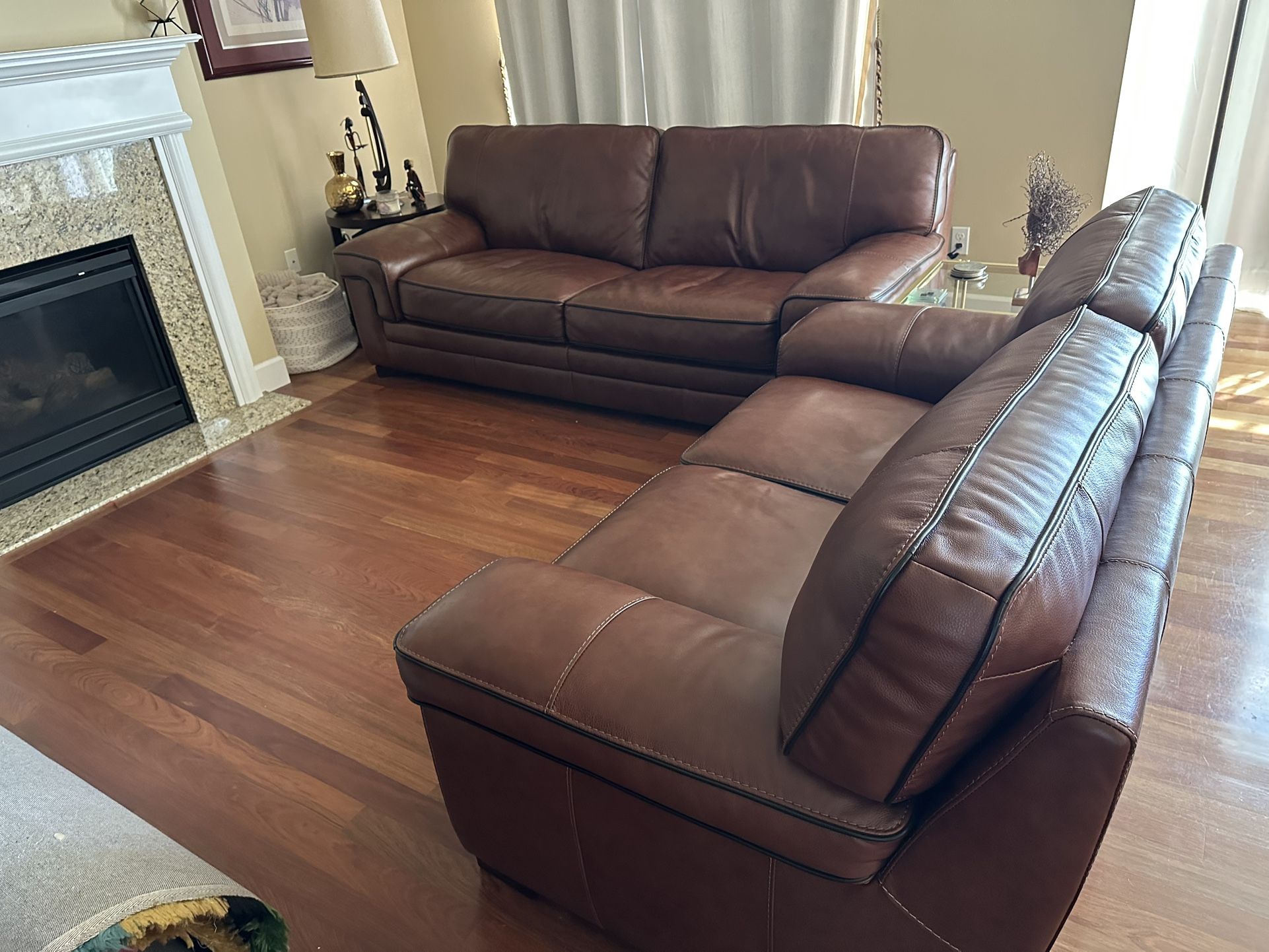 Leather Sofa Set