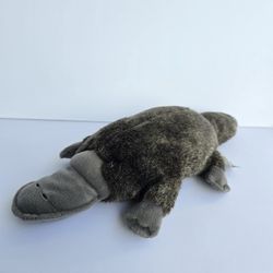 2017 Nat & Jules Demdaco Grey Platypus Plush 16" Stuffed Animal Zoo Realistic