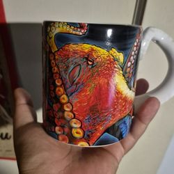 SeaWorld Octopus mug with Tentacle Handle