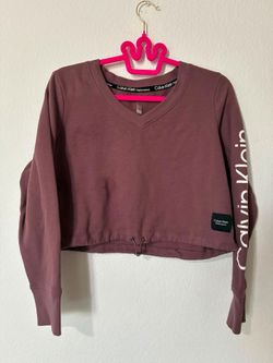 Calvin Klein Crop V-Neck Sweter Size M