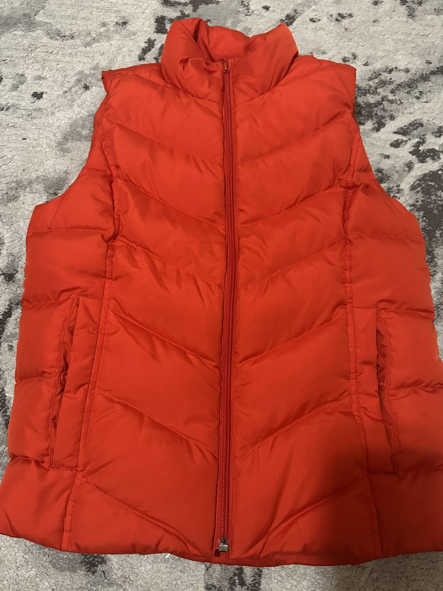 Orange Puffer Vest
