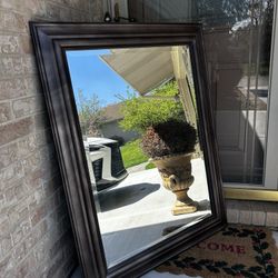 MIRROR FRAMED SILK BROW X-Large