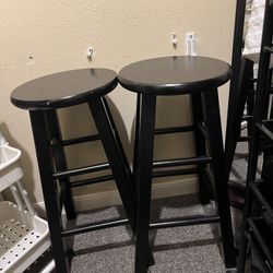 Two Black Stools