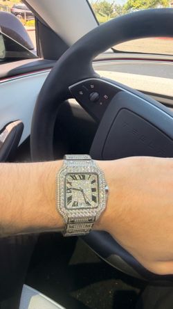 Iced out watch