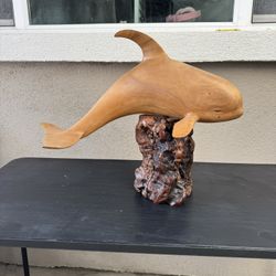 Carve Wood Beluga Whale 
