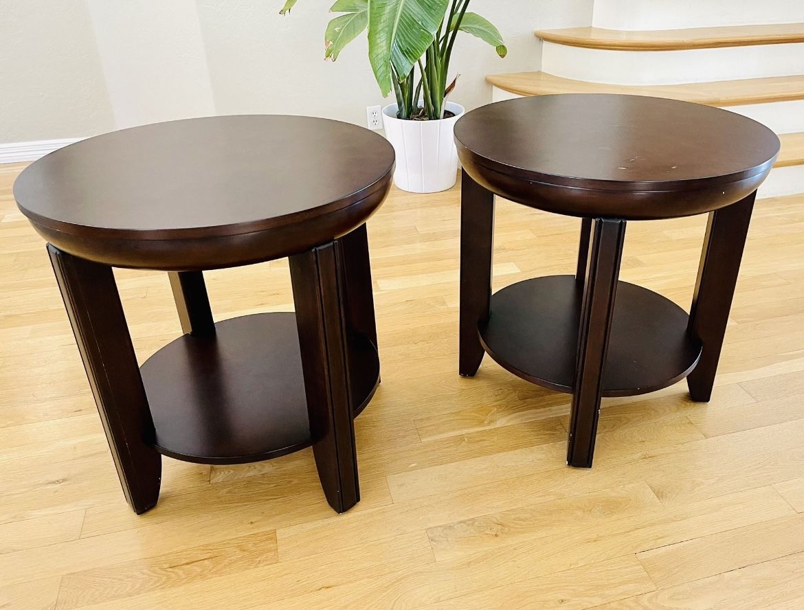 Robin Stucky Solid Wood End Tables