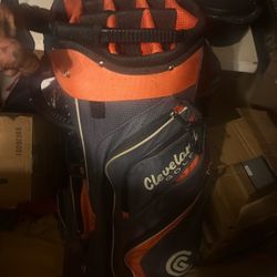 Cleveland Red/charcoal Cart Bag