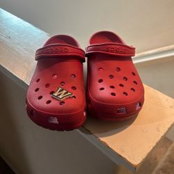 Red Crocs 9M 11W