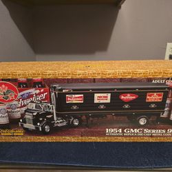 NIB Anheuser Busch 1954 GMC Series 950 Metal Bank