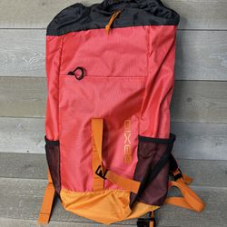 Axio 25L Soft Hiking Backpack Orange Pink Black With Back Support 