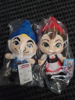 2018 Paramount Posh Paws Sherlock Gnomes Gnomeo Juliet Blue 9" Plush Toy Lot