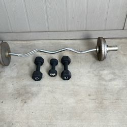 Weigh Curl Iron Bars. 