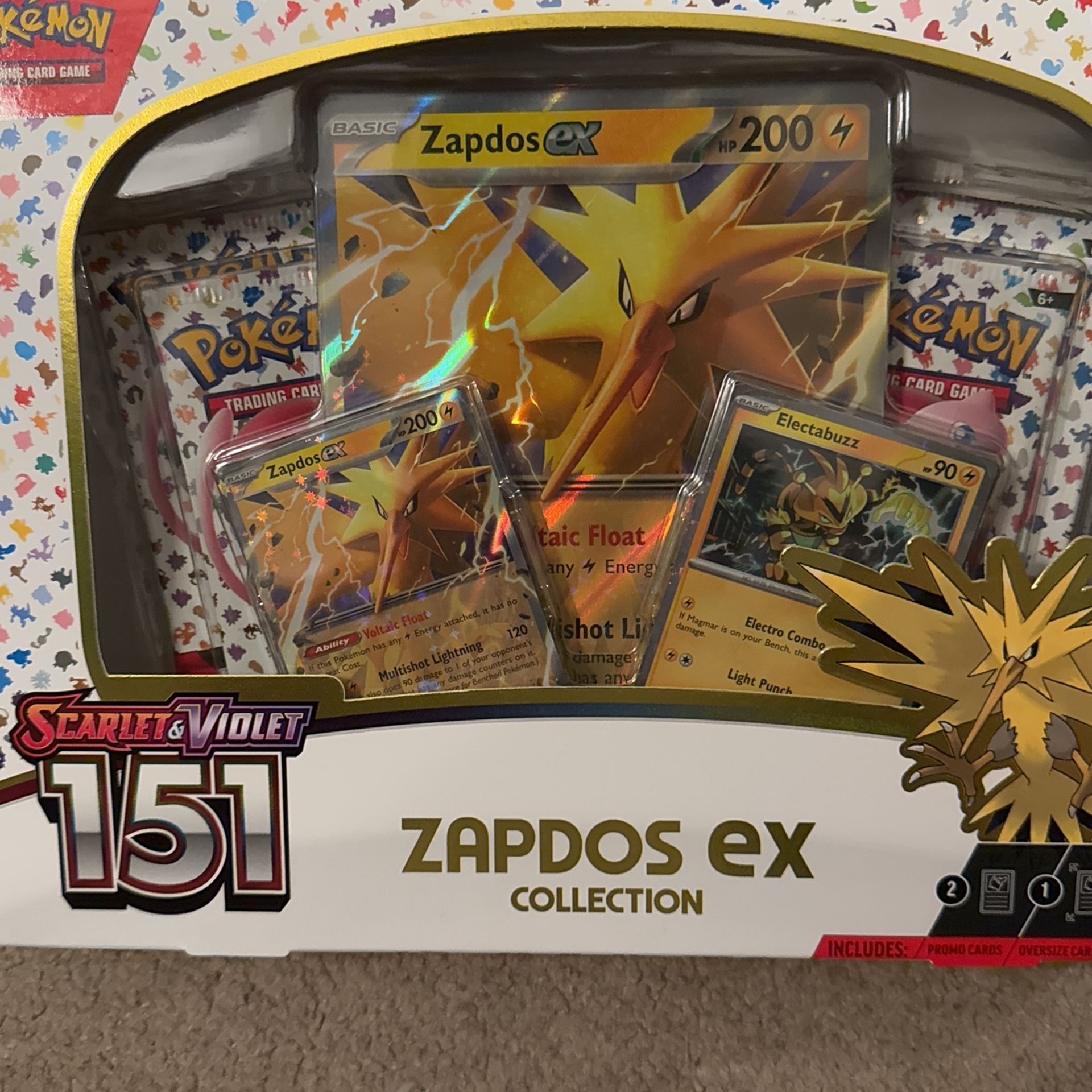 Pokemon 151: Zapdos ex Collection - Scarlet & Violet 151 TCG set
