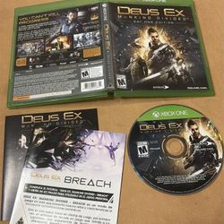 Deus Ex: Mankind Divided -- Day One Edition (Microsoft Xbox One, 2016) 