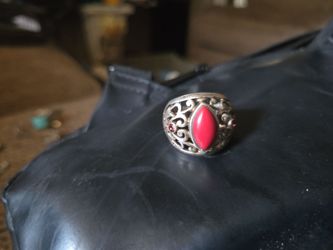 Vintage Mosaic Marcasite Dome Ring – Sterling Silver .925