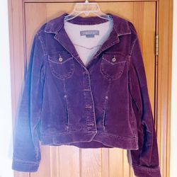 Purple Brushed Corduroy Jacket