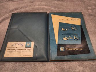 Very rare VW Transporter owners manual- November 1956

