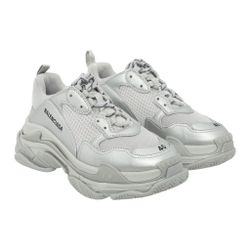 Silver Balenciaga Size 10 US Brand New Triple S Metallic In Box 325 for Sale in Los Angeles CA OfferUp