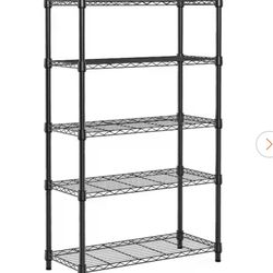 Black Metal Storage Shelf! 