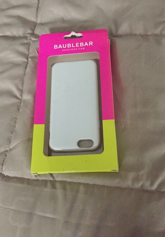 Rubber white case for I phone 6 new