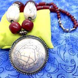 Cherry Red Necklace  2200