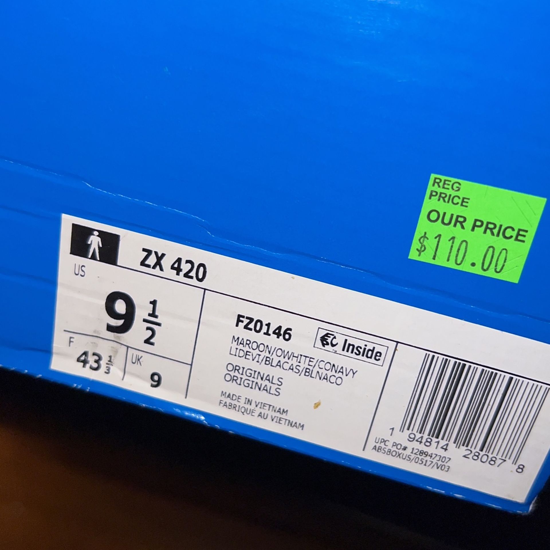 ニンテンドのセット Adidas ZX 420 Size 9.5