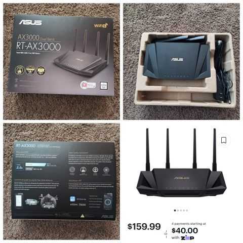 ASUS AX3000
RT-AX3000 WIFI 6 Router