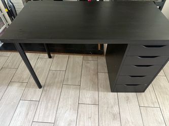 IKEA black desk