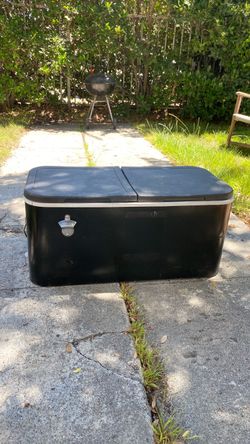 Large Black Cooler with Bottle Opener
