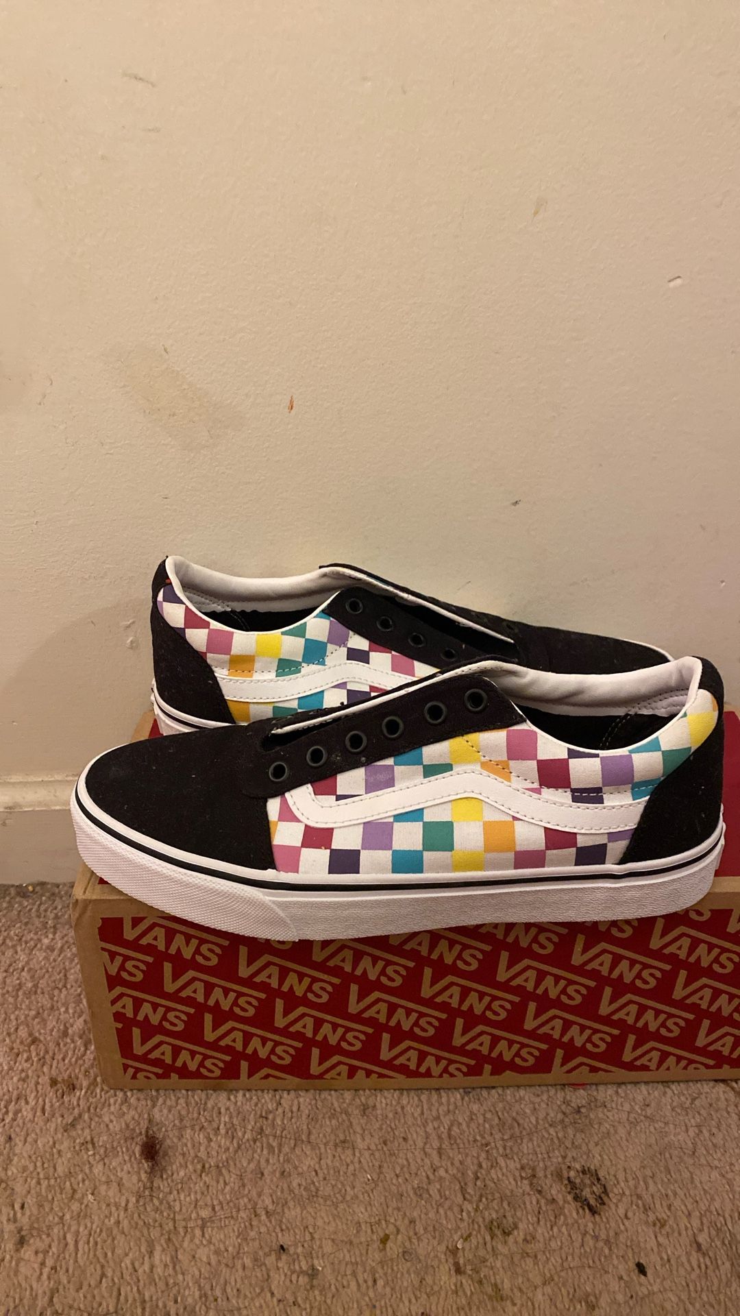 Vans Old Sloop Rainbow Check
