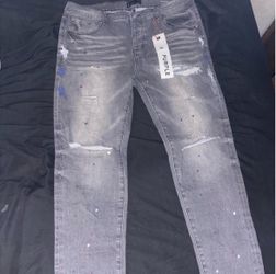 Purple jeans