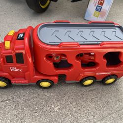 Loading truck with sound and 2 mini cars