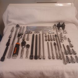 Various Tools  63 Pieces Mostly New Not Used Some Used in Very Good Condition 