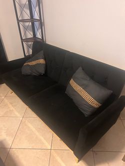 Black futon sofa bed