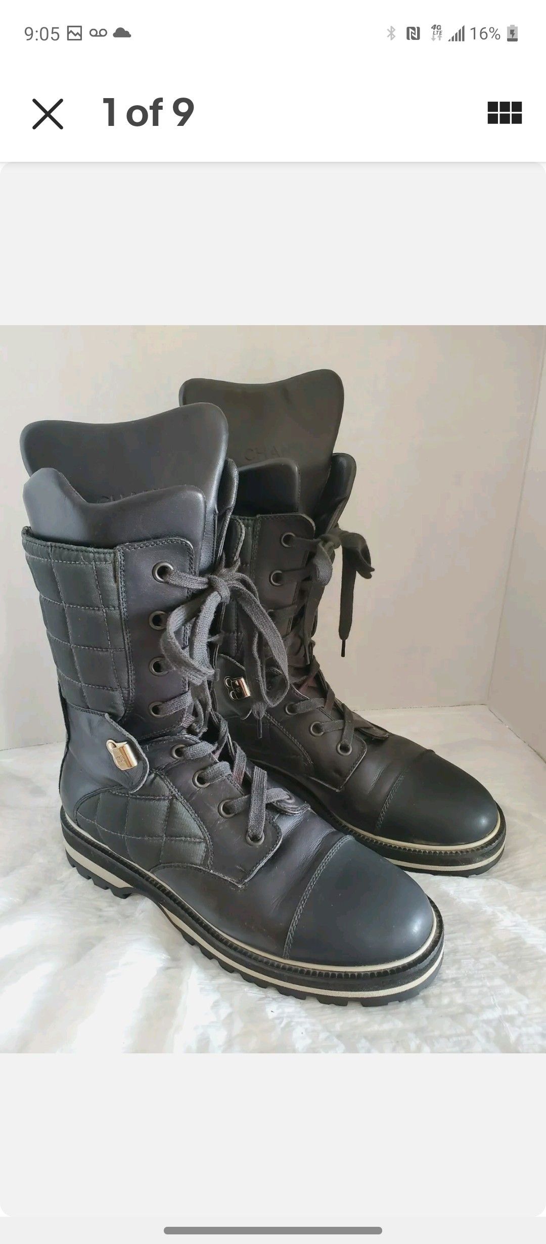 CHANEL COMBAT BOOTS