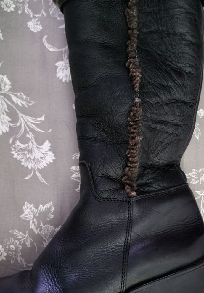 Leather boots