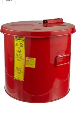 Justrite 27605 5 Gallon Dip Tanks, 14"H x 15"W, 16" Dia (Pack of 1)