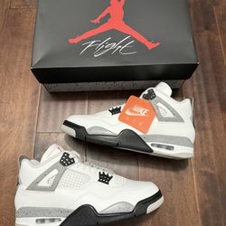 Jordan 4 White Cement Mens