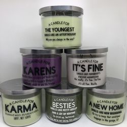 Candles -3 Wick 14 Oz Soy Blend Scented Candles 