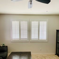 Custom Basswood Plantation Shutters & Expert Installation - Real Wood Interior Window Coverings (Persianas de Madera Para Ventanas)