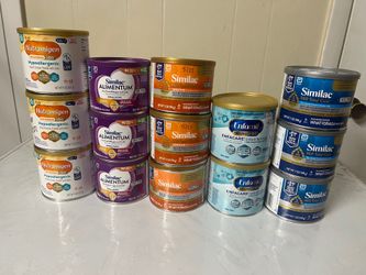 SMALL Cans Each 7-8 Oz Each 8$ Firm Baby Fo🍼rmula